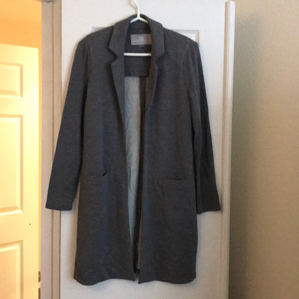 Tart Collections Gray Long Blazer